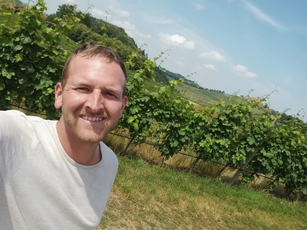 Jürgen Klaus im Weinberg in Durbach